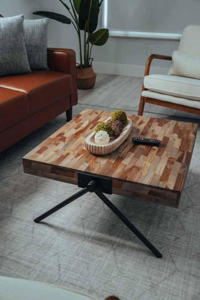 dough bowl on coffee table